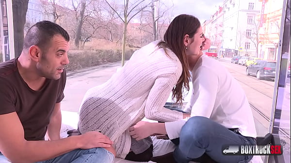 Jessica Bell fucks in the back of our truck