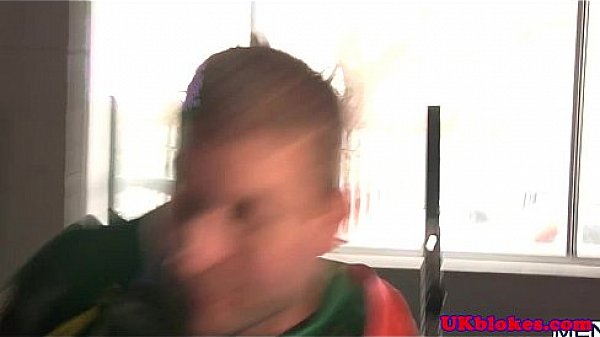 Brit muscle lads balls deep in ring trio 