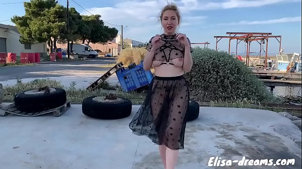 Naughty outdoors masturbating  