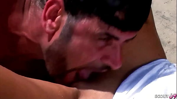 Skinny Red Hair Spanish Girl seduce to Fuck Outside on Holiday Trip