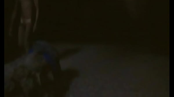 Short clip naked inside a dark cave 