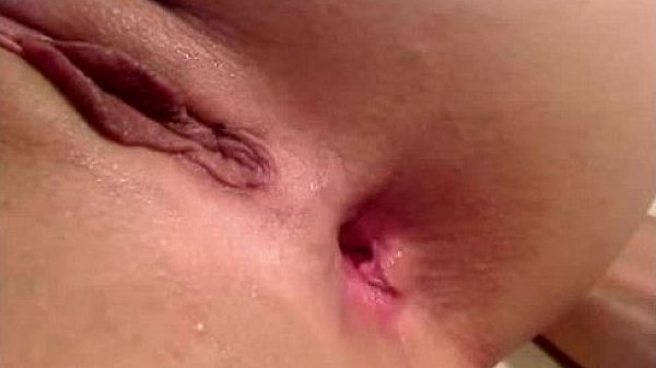 Horny babe toying her sexy ass close up  