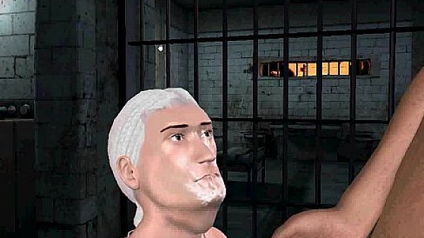 Three sexy interracial 3D studs are fucking