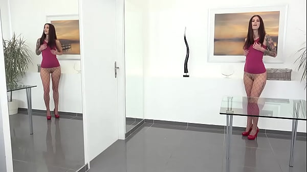 Closeup and orgasms while toying a glass dildo