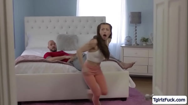 Beautiful tranny babe Korra Del io pleasures handsome straight guy Cliff Jensens big cock with a masterful deepthroat blowjob after a sexy striptease.