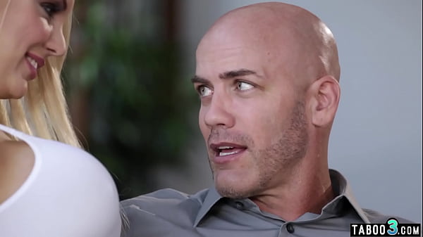 Perverted old dude using a busty blondie like a cheap fucktoy