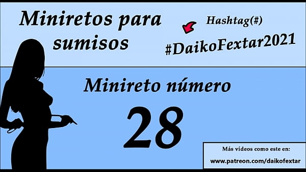 Minireto para masturbarse, sigue mis ordenes hasta el final.