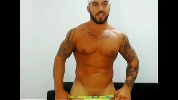 Hot stud wearing a thong