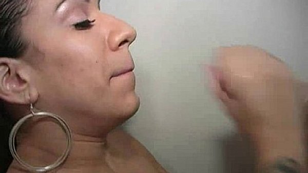 Gloryhole cock licking and sucking interracial 1 