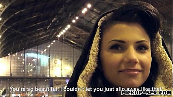 Amateur brunette Czech girl Caprice fucked for some cash