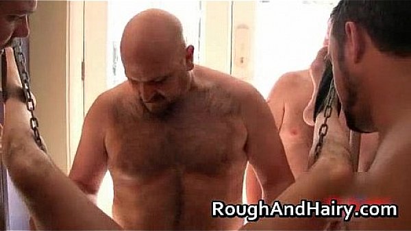 Horny gay bear Trace Leches getting gay porno  