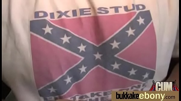 Black girl sucks many white cocks in redneck group 7  