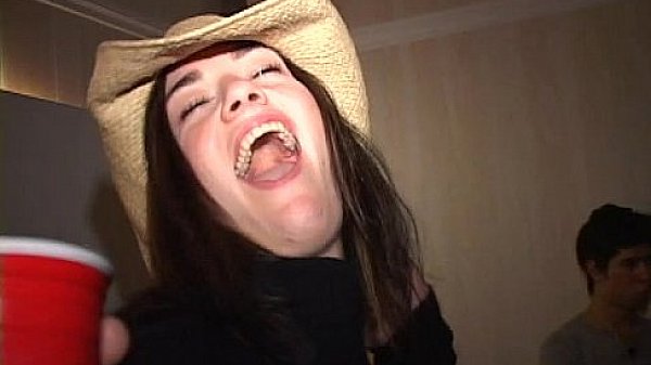 Plump one-eyed monster in her wet holes  