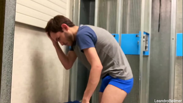 Caught jerking off in the men's locker room