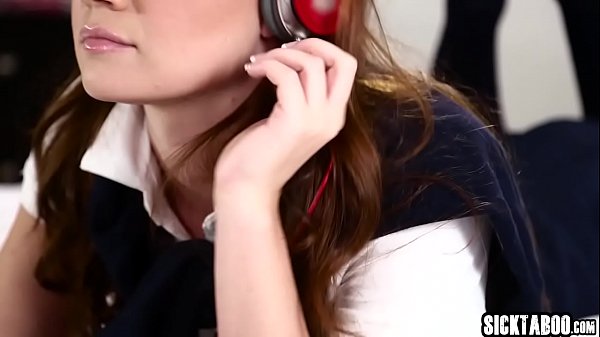 Hot brunette young girl fucks by a bad guy  