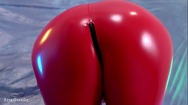 sexy busty hot blond MILF in vinyl clothing  