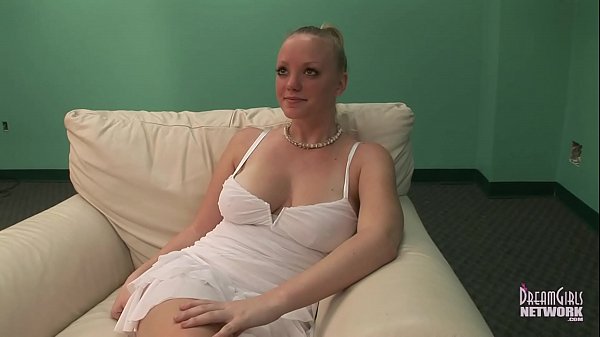 Pierced Teen Freak Fingers Her Pussy On The Casting Couch