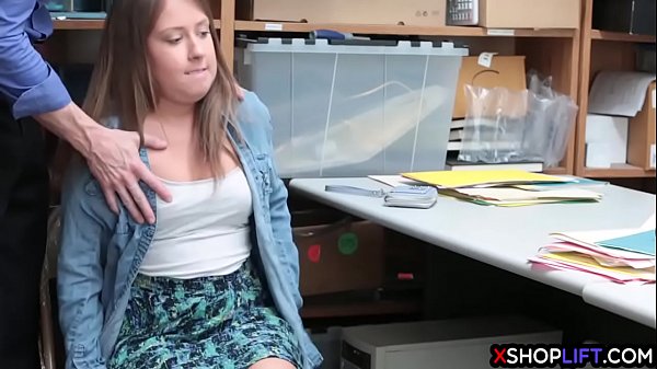 Curvy teen with a round ass punished by horny LP officer  