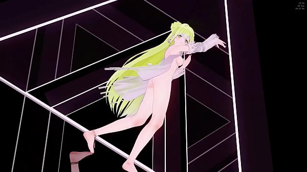 Azur Lane Janus Hentai Hot Sexy Dance Transparent Lingerie Song HA AOA Mmd 3D Blonde Hair (CLIP)
