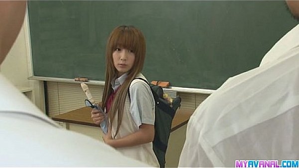 Two Guys Fuck Sana Tight Holes In Class