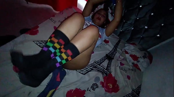 How delicious it is to arrive as a surprise and find my stepfather's girl on the bed ready for me to fuck her  