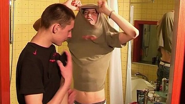 v boys 18 years playing in bathroom  