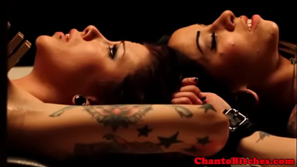 Lezdom mistress uses pegs on her subs