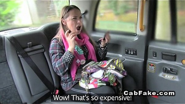 Young babe anal banged in fake taxi pov