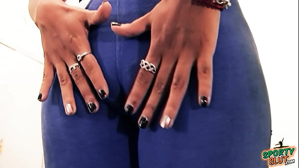 Busty Latina Doing Yoga Showing Cameltoe in Tight Outfit. 