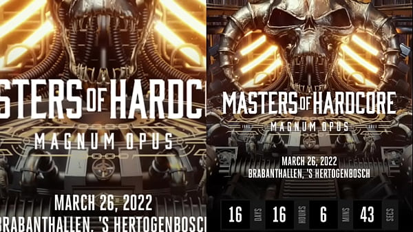 MASTERS OF HARDCORE LIVE NETHERLANDS MARCH26,2022 CELEBRATING 25YRS OF HARDCORE MUSIC