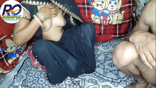 Part 2 Fucking in full doggy style in black saree and blouse, condom and cock The pussy water was released Hindi audio Claire Vaise