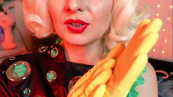 ASMR video - household gloves