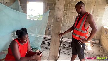 Outdoor quickie in the site with boss wife  