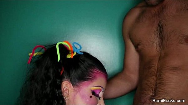 Romi Rain's Makeup Blowjob