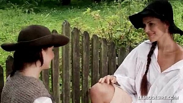 Lesbos unbutton their shirts and rub and suck each others firm tits