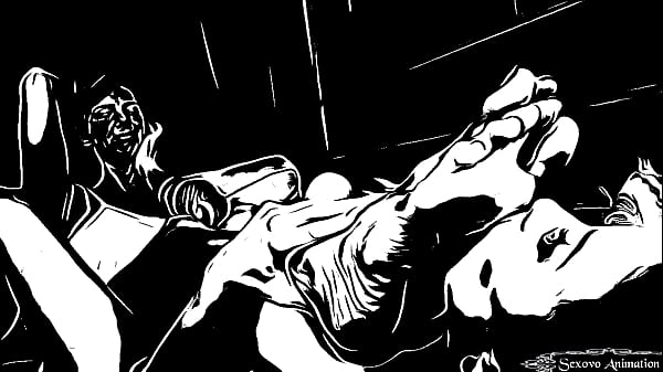 animation lesbian girl licking big feet of amazon woman