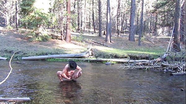 Skinny dipping in the stream
