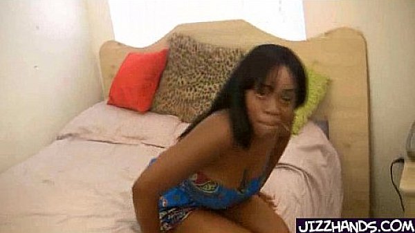 Ebony gal takes clothes off enjoys dick