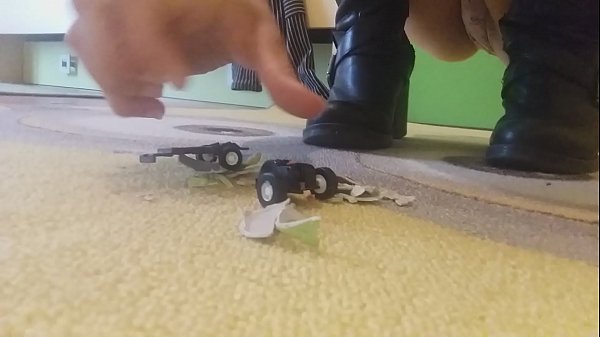 beautiful, naked blonde but perfidious. Watch the giantess destroy your car under her heels (real amateur)