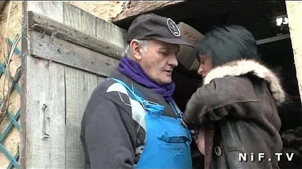 French papy doing a busty milf with a young friend