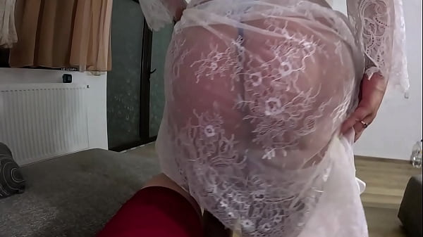 Face-fucking and Cum-play while wearing a sexy satin robe 273- preview