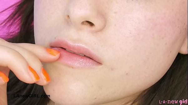 Beautiful shy model naked clsoe-up 