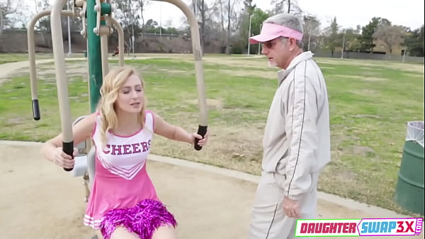 Stepdaughters Manson and Alexa Grace in Cheerleaders Pt.1