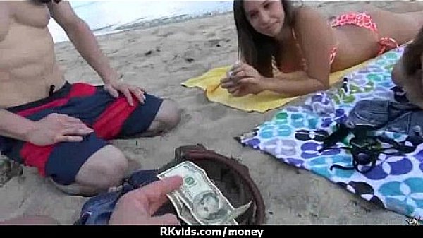 Slutty amateur babe is paid cash from some crazy public sex 7  
