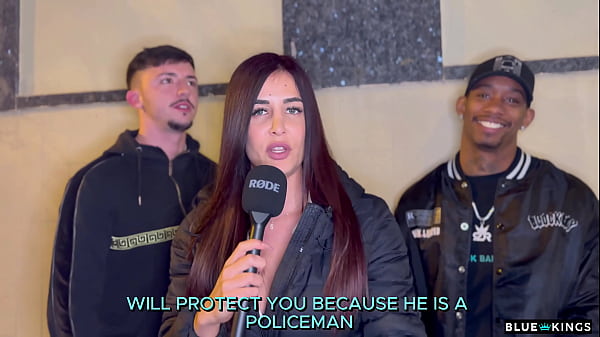 Street ends up in a hard amatur threesome - BBC