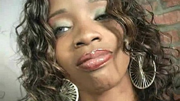 Black girl sucking their first white cock in Gloryhole 14