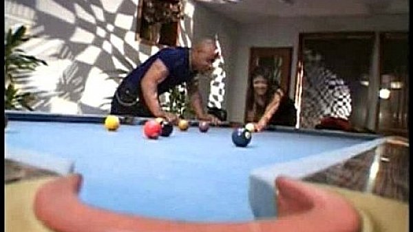 Busty Blonde fucking on Billard table