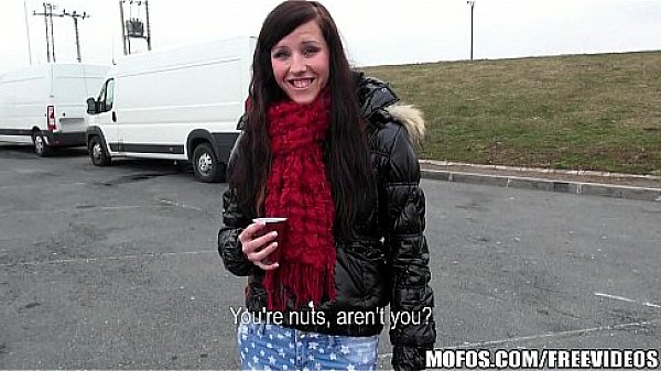 One lucky delivery driver picks up a horny Czech hitchhiker