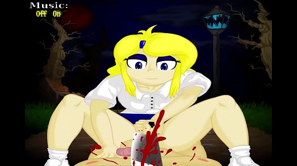 A blonde in the dark