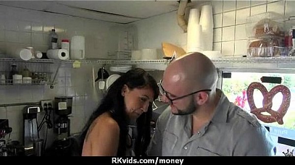 Amateur hottie takes cash for public sex 6